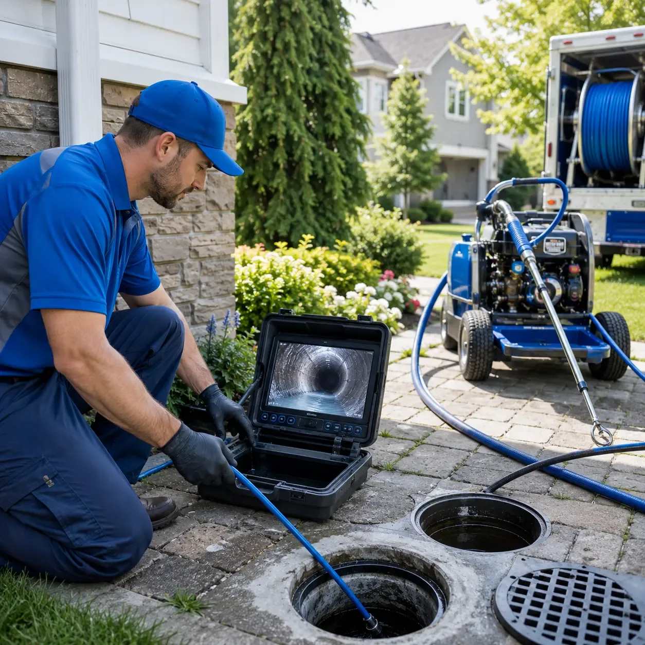 Outdoor drain cleaning professionals serving Sharon, WI